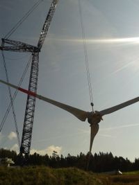 Rotorzug der Windenergieanlage Nord am 21.08.2013