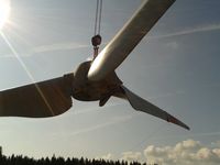 Rotorzug der Windenergieanlage Nord am 21.08.2013